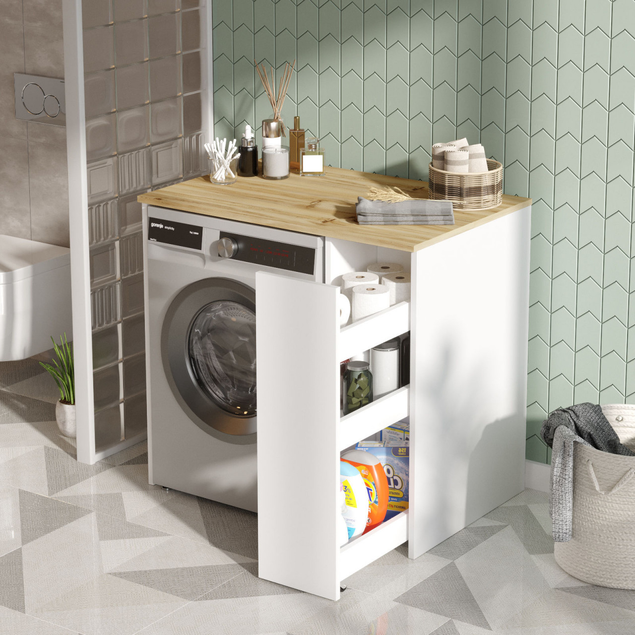 Poze Dulap MDF de baie SA1-WK L93,5 cm - H88,3 cm