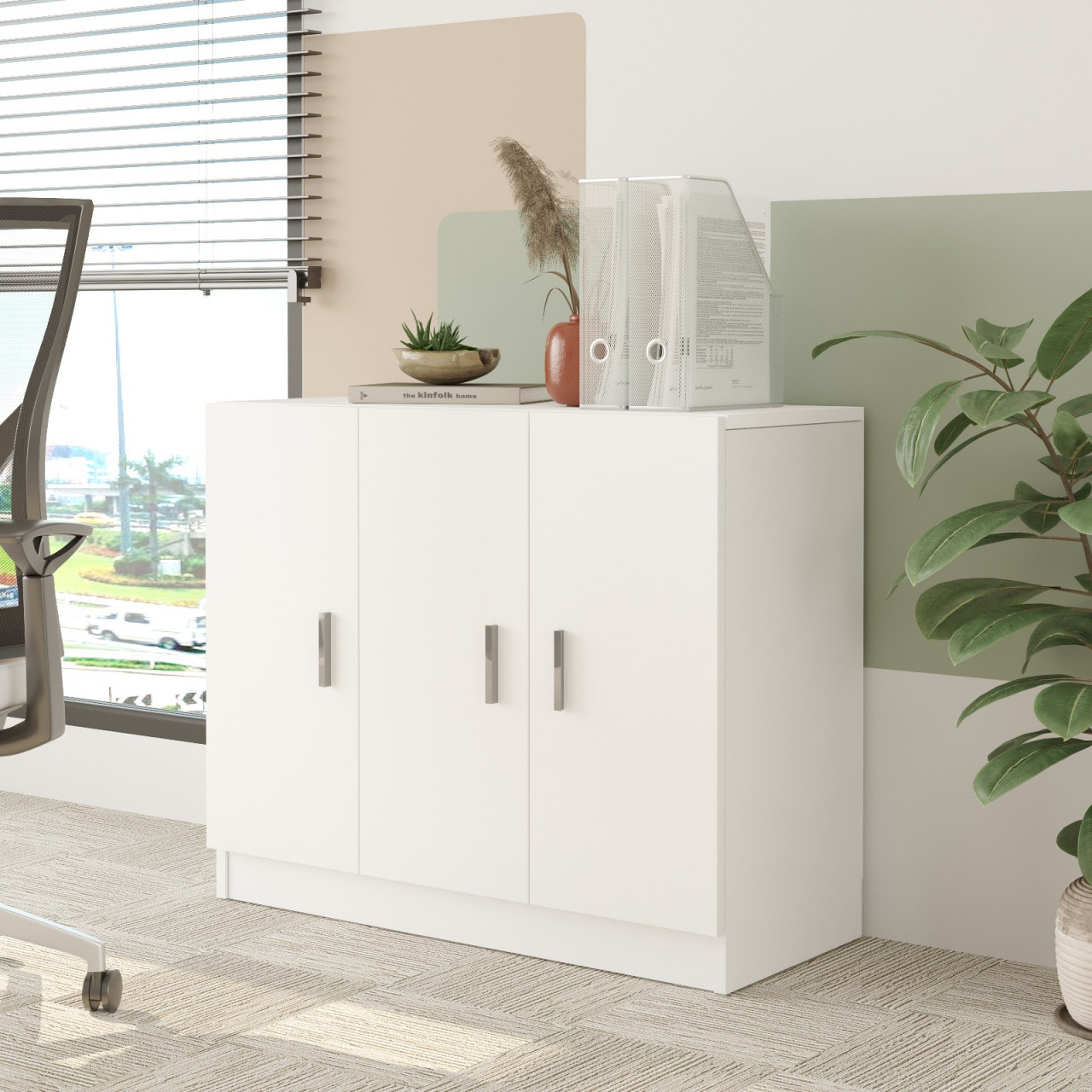 Poze Dulap MDF multifuncțional Vario E alb L89,1 cm - H 73,8 cm