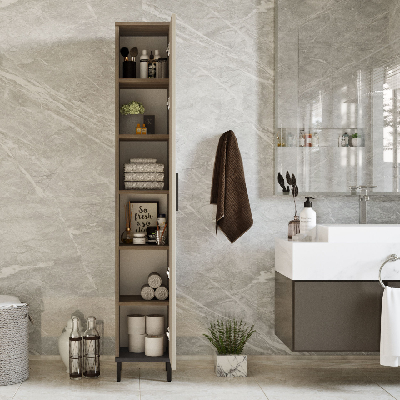 Poze Dulap MDF multifunctional VE3 - CV L29,5 cm - H183,6 cm