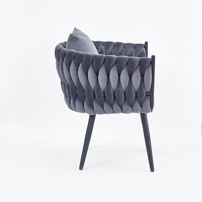 Poze Fotoliu Avatar 2 velvet gri – H77 cm