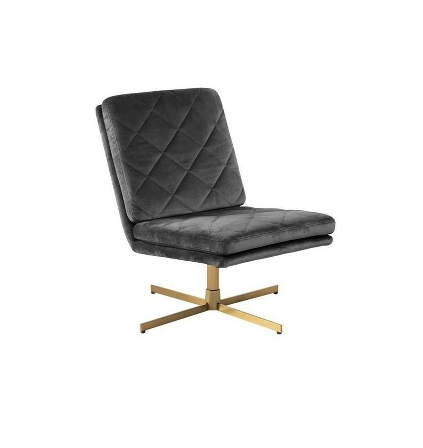 Poze Fotoliu Carrera Velvet gri închis – H87 cm