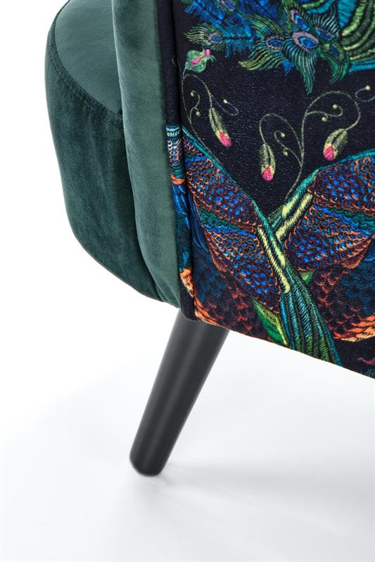 Poze Fotoliu Pagoni velvet verde - H95 cm