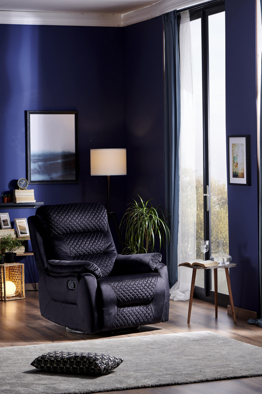 Poze Fotoliu recliner Trone negru