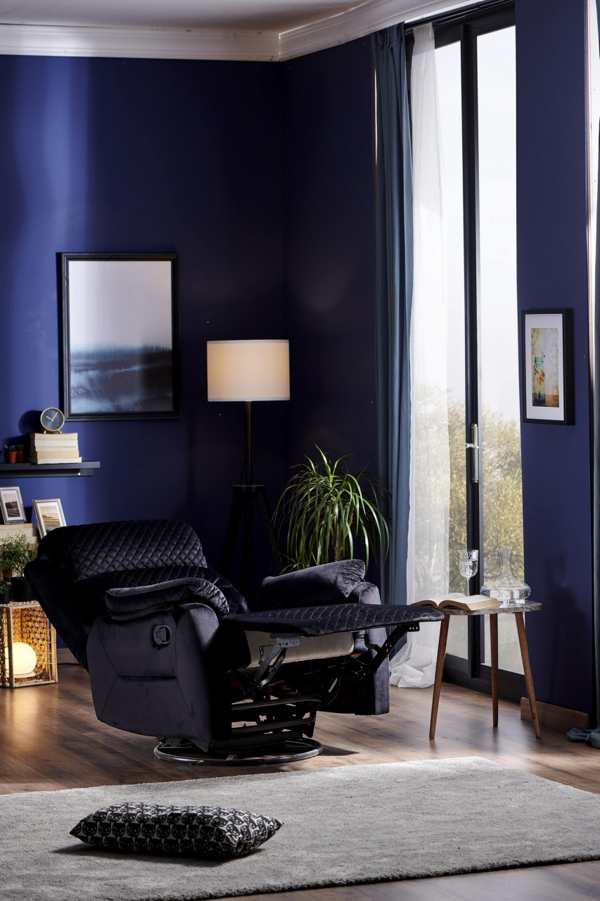 Poze Fotoliu recliner Trone negru