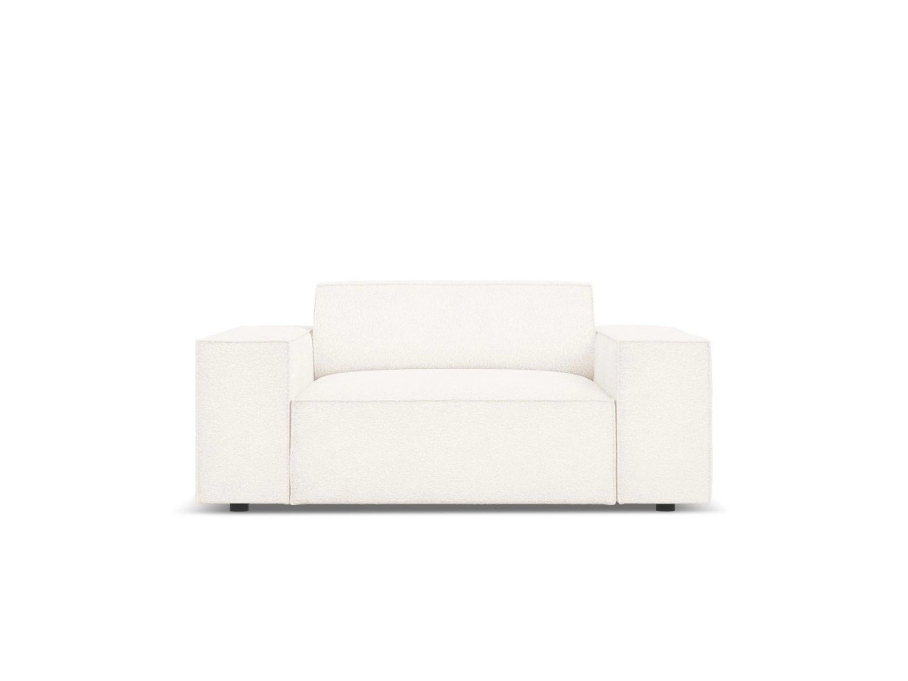 Poze Fotoliu tapitat cu material plusat Jodie bej