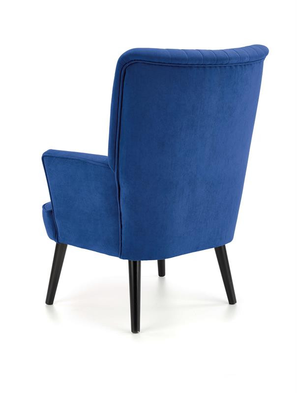 Poze Fotoliu tapitat Delgado velvet bleumarin – H100 cm