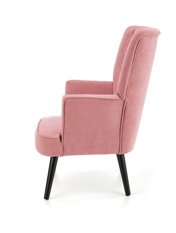 Poze Fotoliu tapitat Delgado Velvet roz – H100 cm