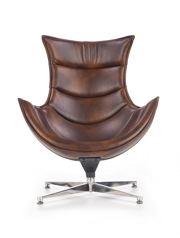 Poze Fotoliu tapitat Luxor maro - H 96 cm