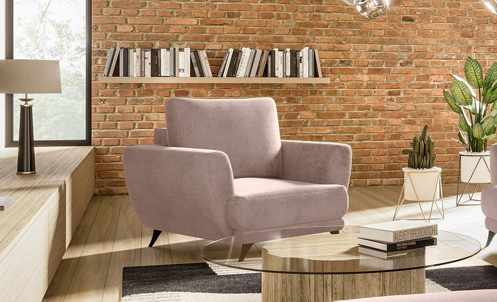 Poze Fotoliu tapitat Megis – L102 x l94 x h87 cm