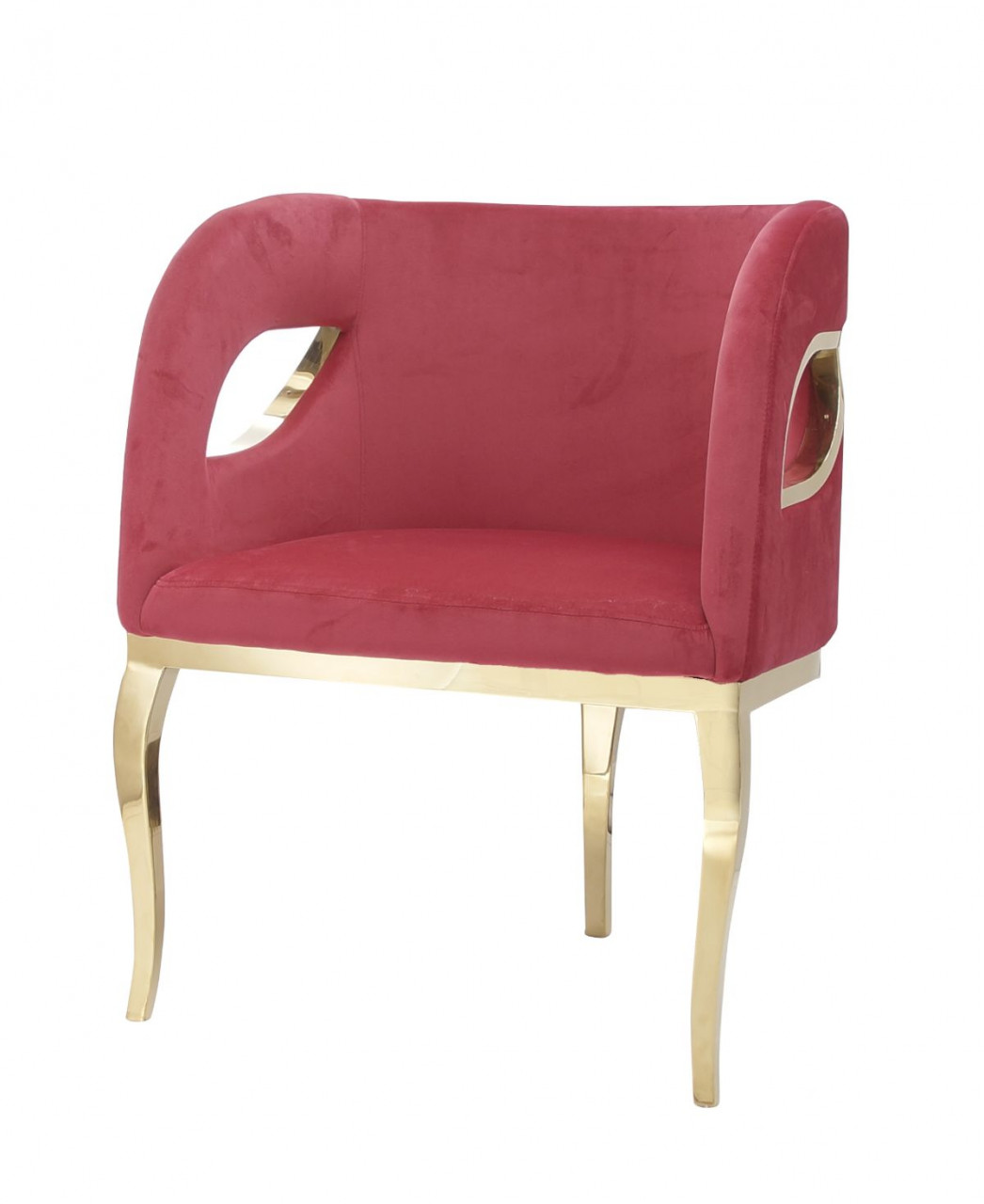 Poze Fotoliu tapitat Morello rosu/gold – H78 cm
