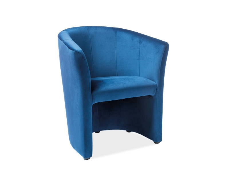 Fotoliu tm 1 velvet bleumarin blu86/wenge