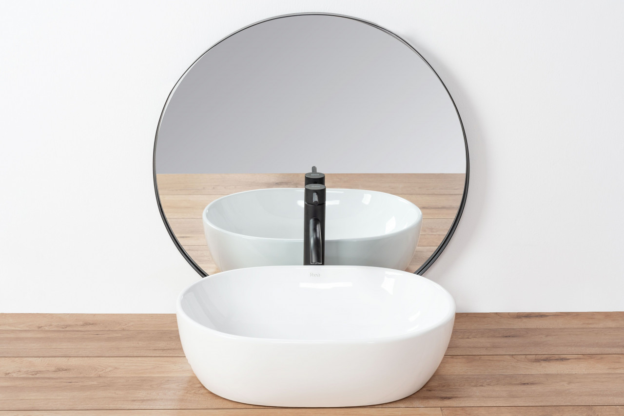 Poze Lavoar Amelia Alb ceramica sanitara - 48 cm