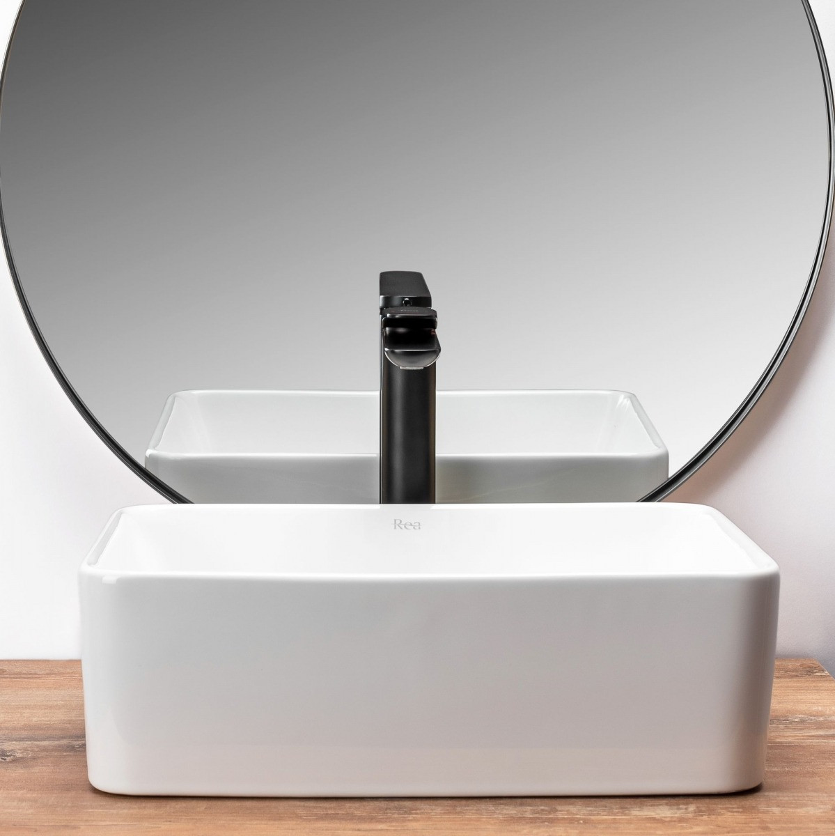 Poze Lavoar Anita Mini alb ceramica sanitara - 41 cm