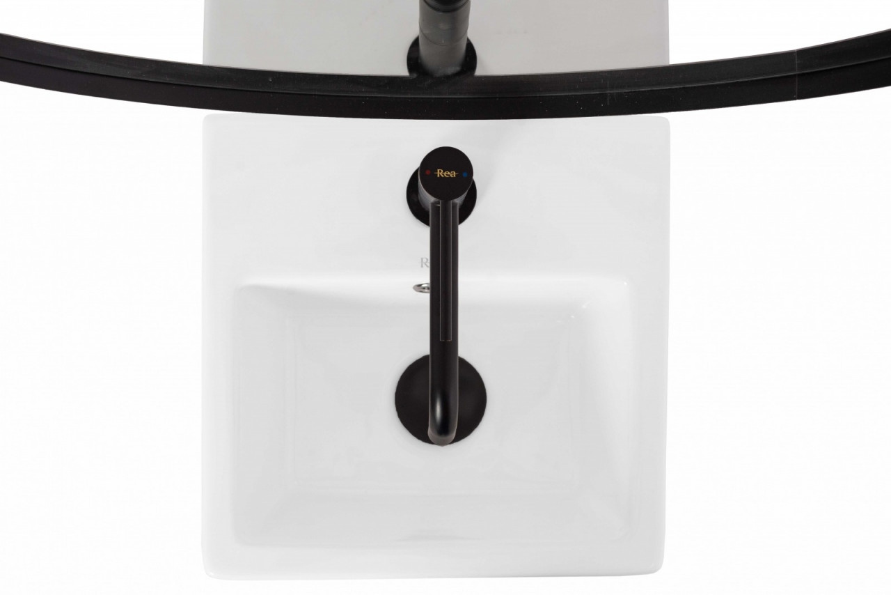 Poze Lavoar Kamila freestanding alb ceramica sanitara - H82 cm