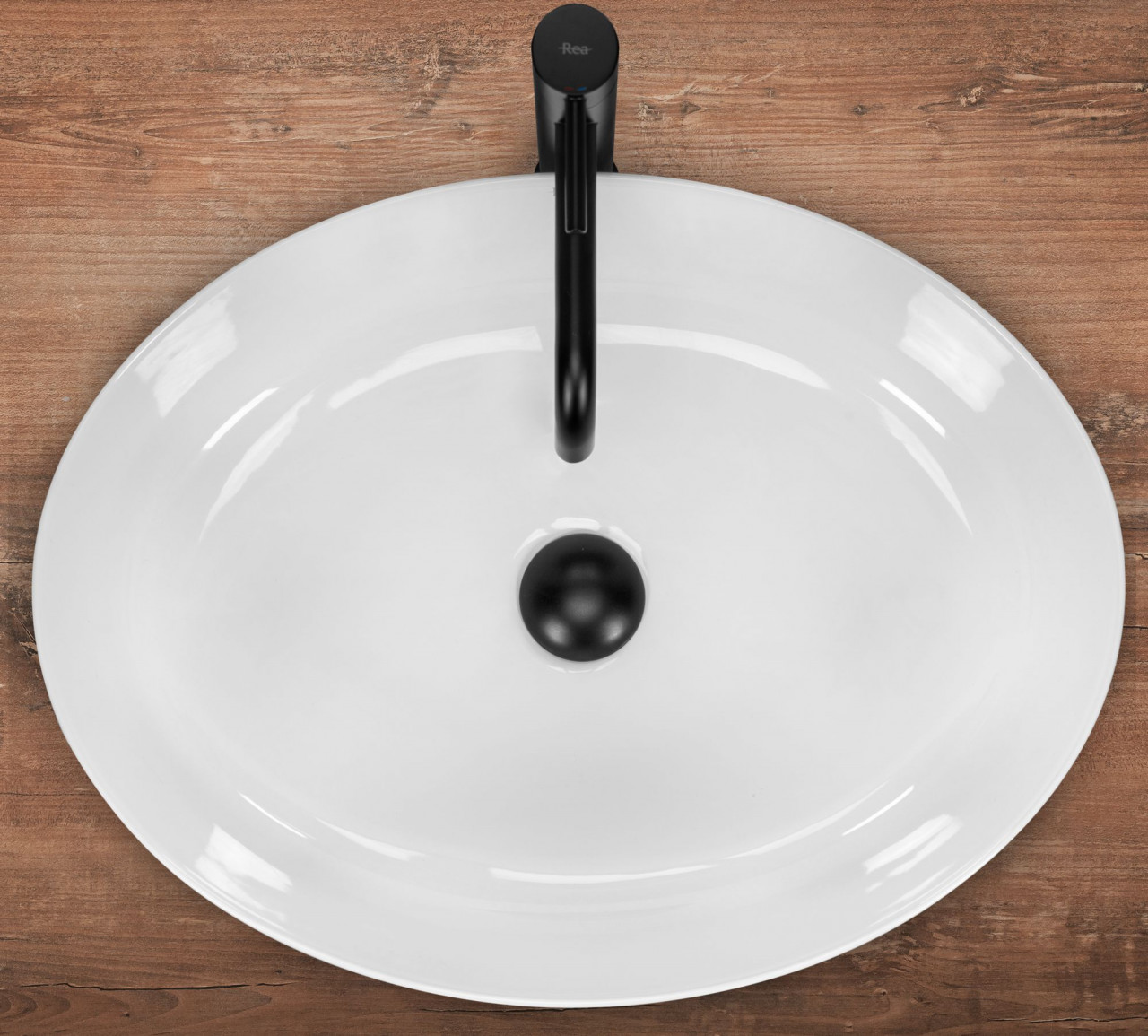 Poze Lavoar Queen Alb ceramica sanitara – 55 cm