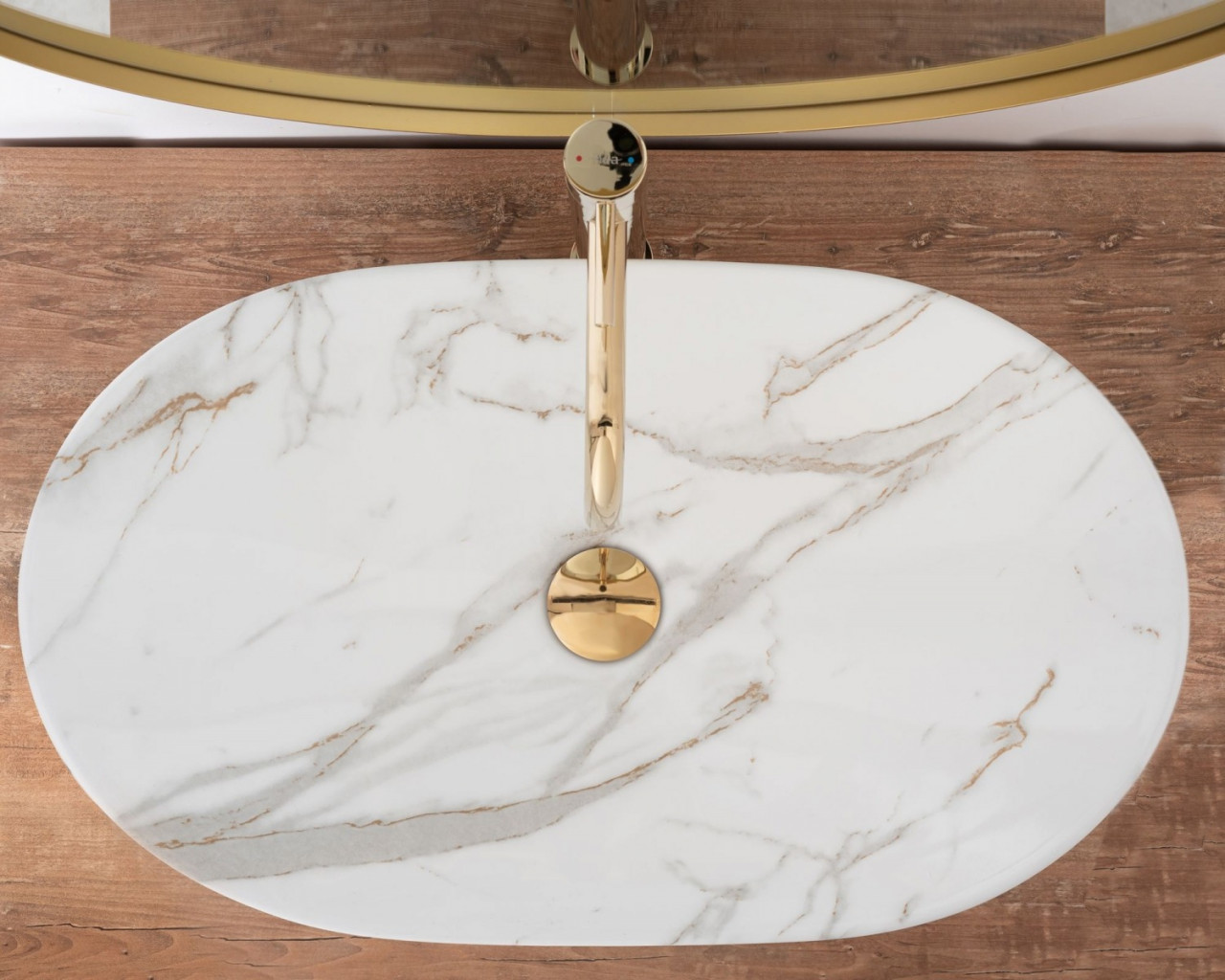 Poze Lavoar Royal Aiax Marmura ceramica sanitara - 62,5 cm