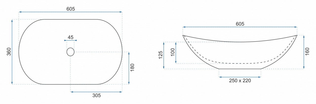 Poze Lavoar Royal auriu L62 cm