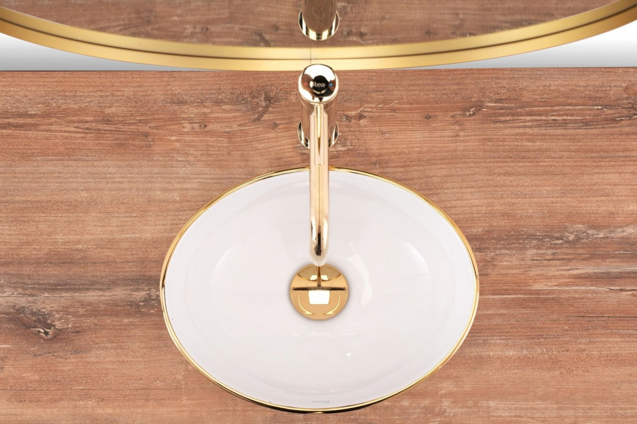 Poze Lavoar Sofia Mini gold ceramica sanitara – 34 cm