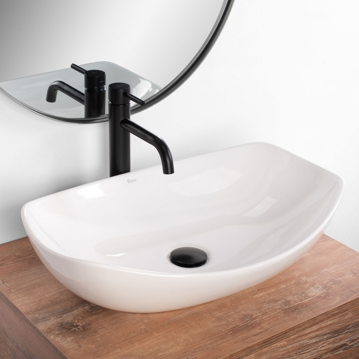 Poze Lavoar Tango Alb ceramica sanitara - 57 cm