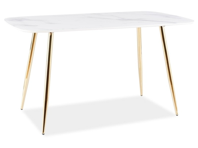 Masa ceres marmura alb/gold - h75