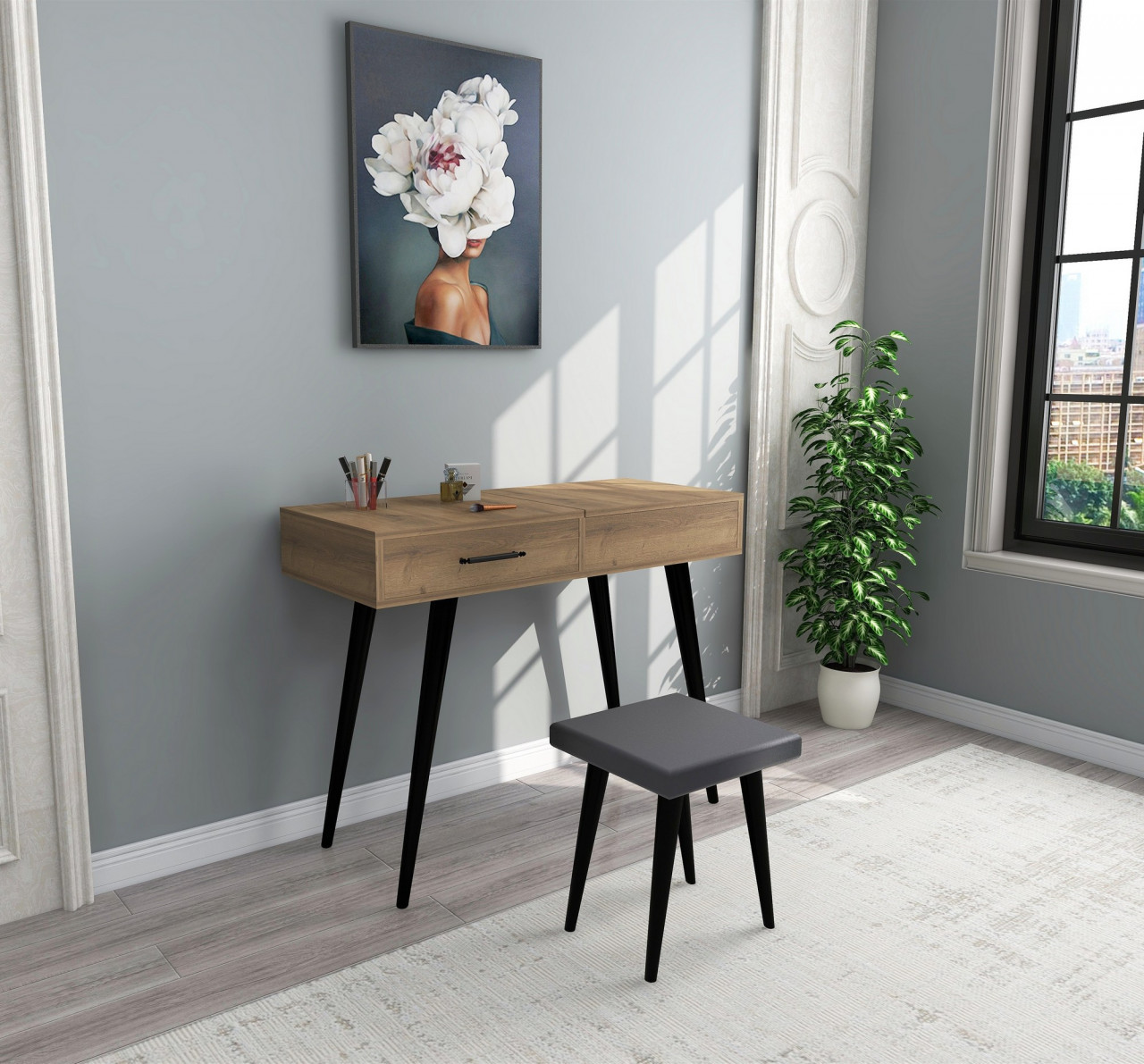 Poze Masa de machiaj Rouge stejar