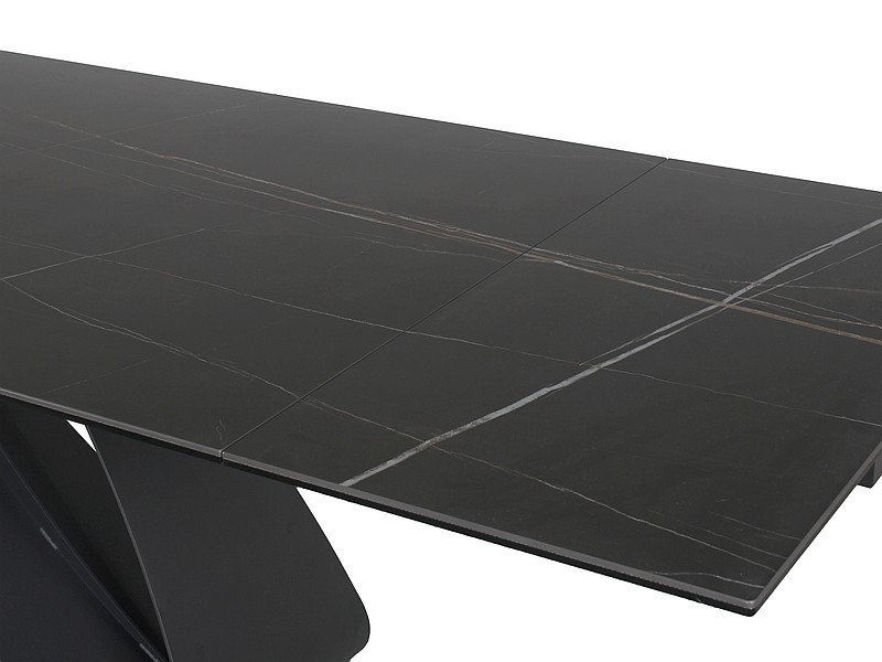 Poze Masa extensibila Diuna Ceramic negru mat - L160-240 cm