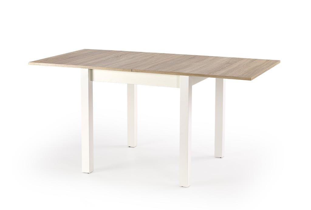 Poze Masa extensibila Gracjan stejar sonoma/alb - L 80-160 x l 80 x h 76 cm