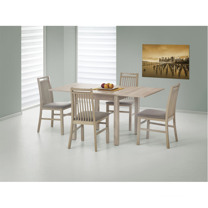 Masa extensibila gracjan stejar sonoma - l 80-160 x l 80 x h 76 cm