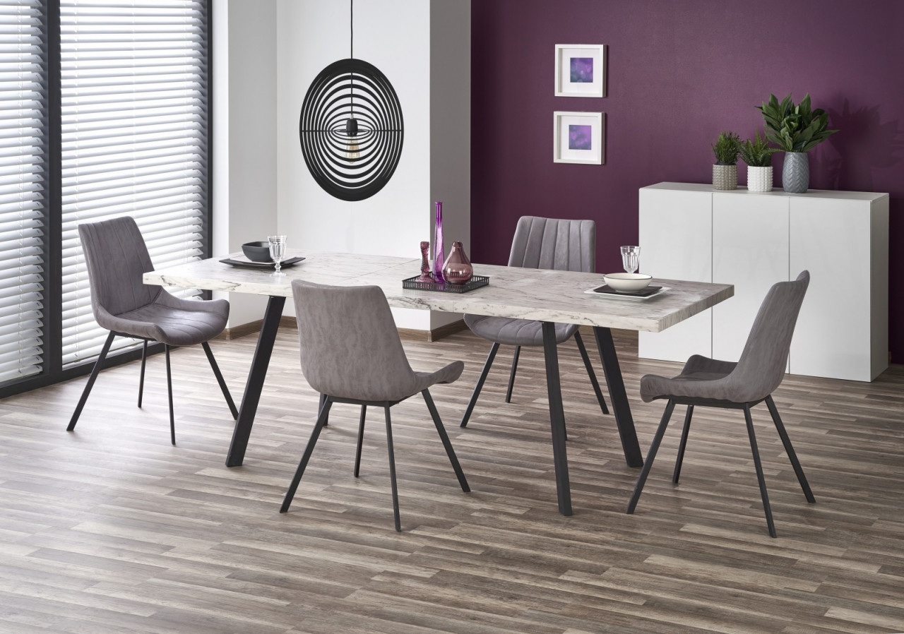Poze Masa extensibila MDF + metal Dallas - L 160-220 x l 90 x h 76 cm