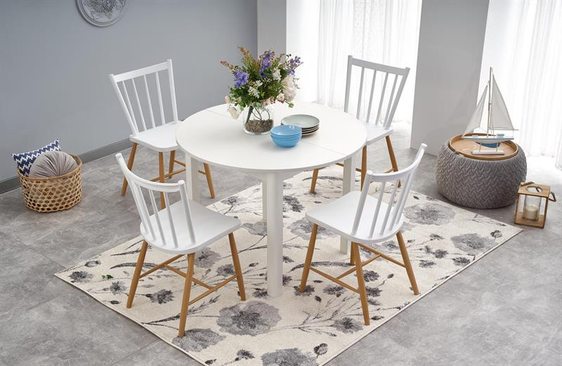 Poze Masa extensibilă Ringo alb/alb – L102-142 x l102 x h76 cm