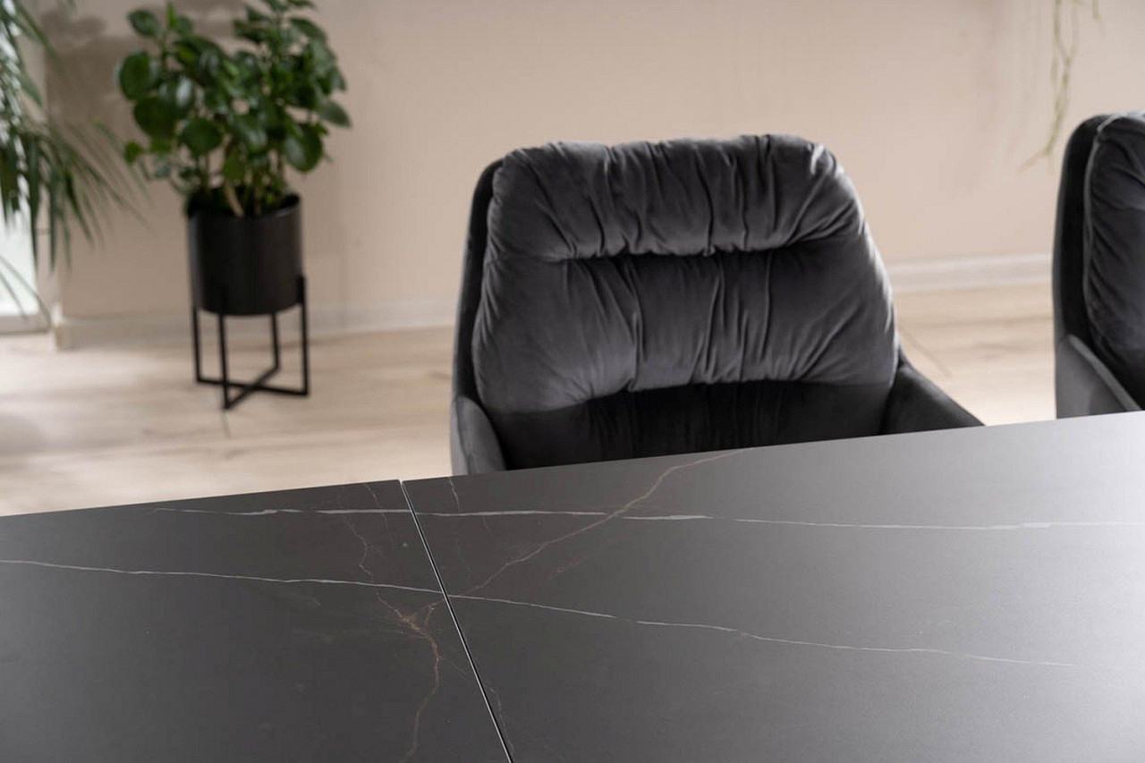 Poze Masa extensibila Salvadore Ceramic Sahara Negru - L160-240 cm