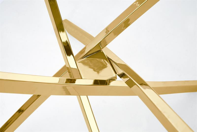 Poze Masa rotunda sticla Raymond gold – d 100 x h 73 cm