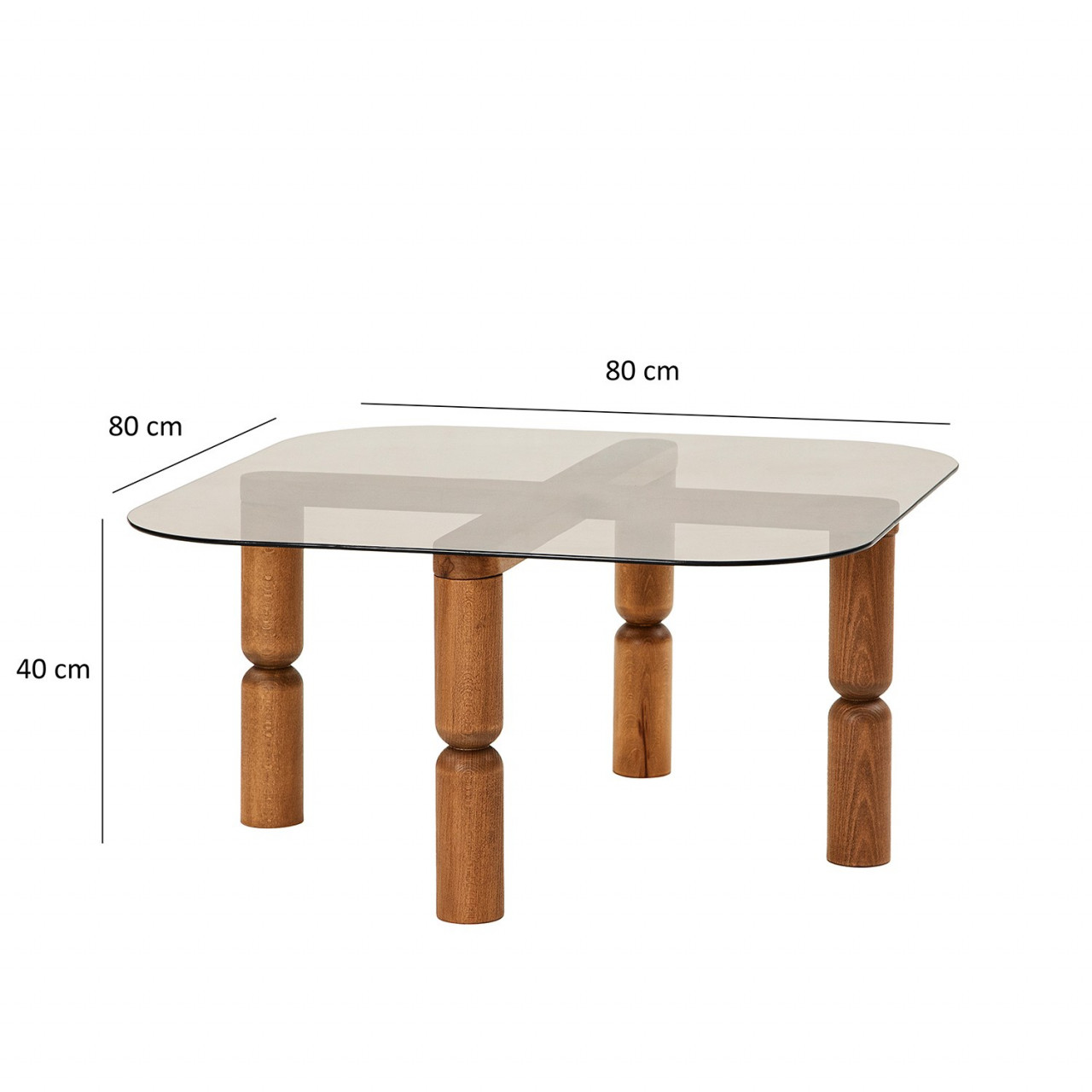 Poze Masuta de cafea Kei nuc / bronz
