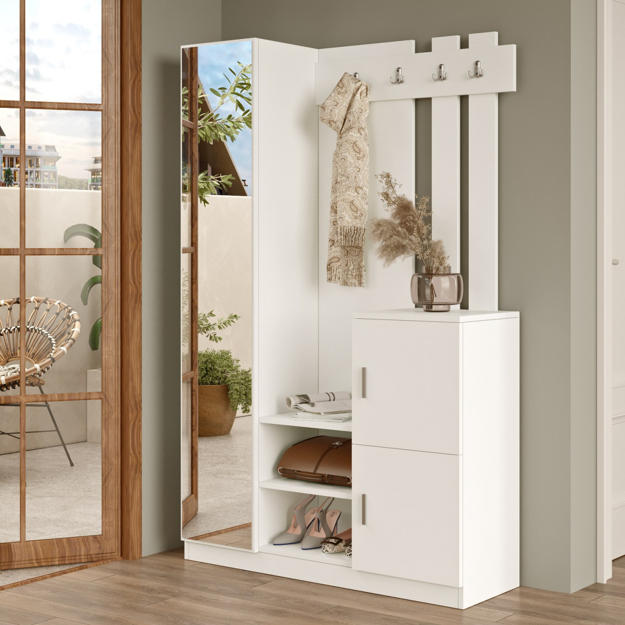 Poze Mobilier de hol DD7-W alb