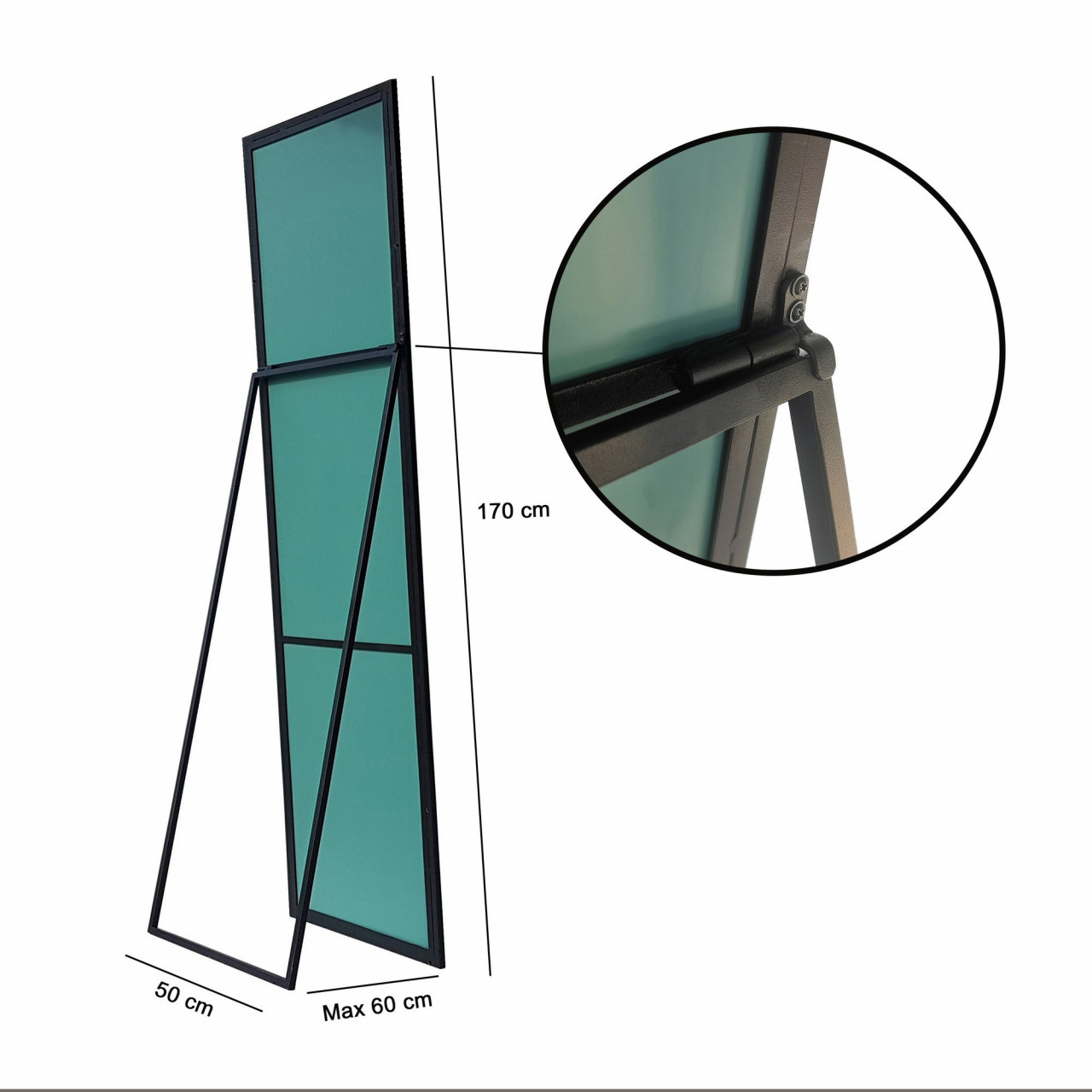 Poze Oglinda Cheval Cool Ayna / Metal Cerceve / 170x50cm