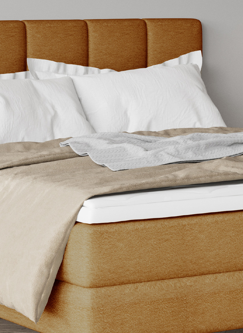 Poze Pat tapitat boxspring Adel 160x200 cm