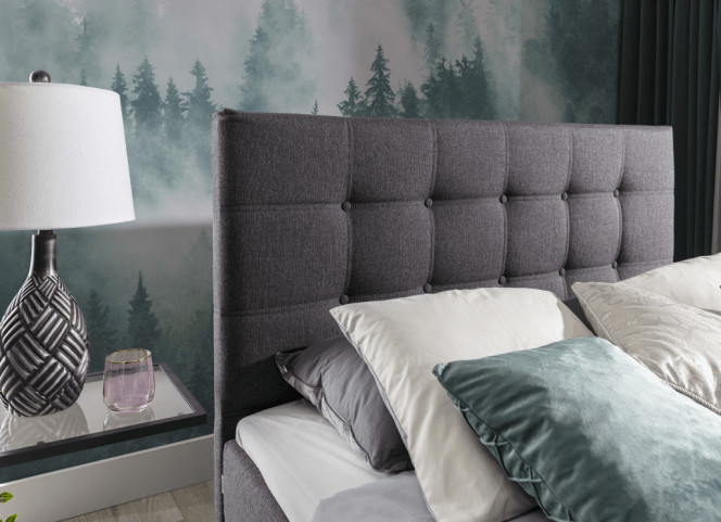 Poze Pat tapitat boxspring Inez – 180/200 cm
