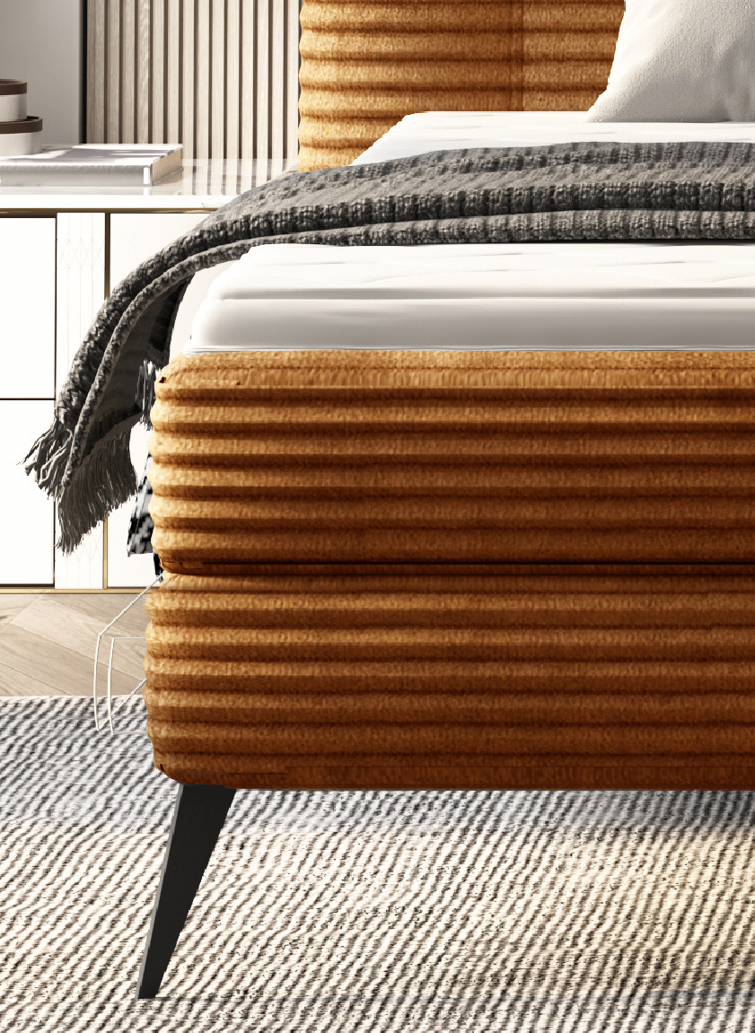 Poze Pat tapitat boxspring Lucy 160x200 cm