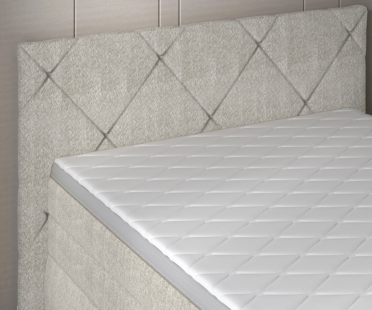 Poze Pat tapitat boxspring Lungo 140x200 cm