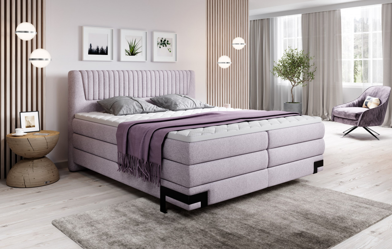 Poze Pat tapitat boxspring Palio 160x200 cm