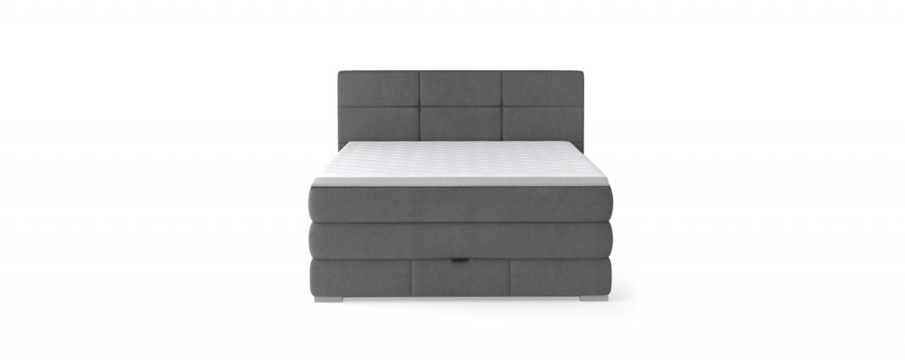 Poze Pat tapitat boxspring Rita 140x200 cm