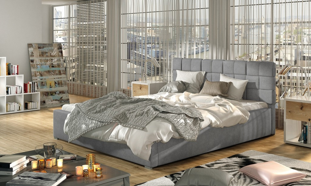 Poze Pat tapitat Grand – 160/200, L223 x l160 x h93 cm