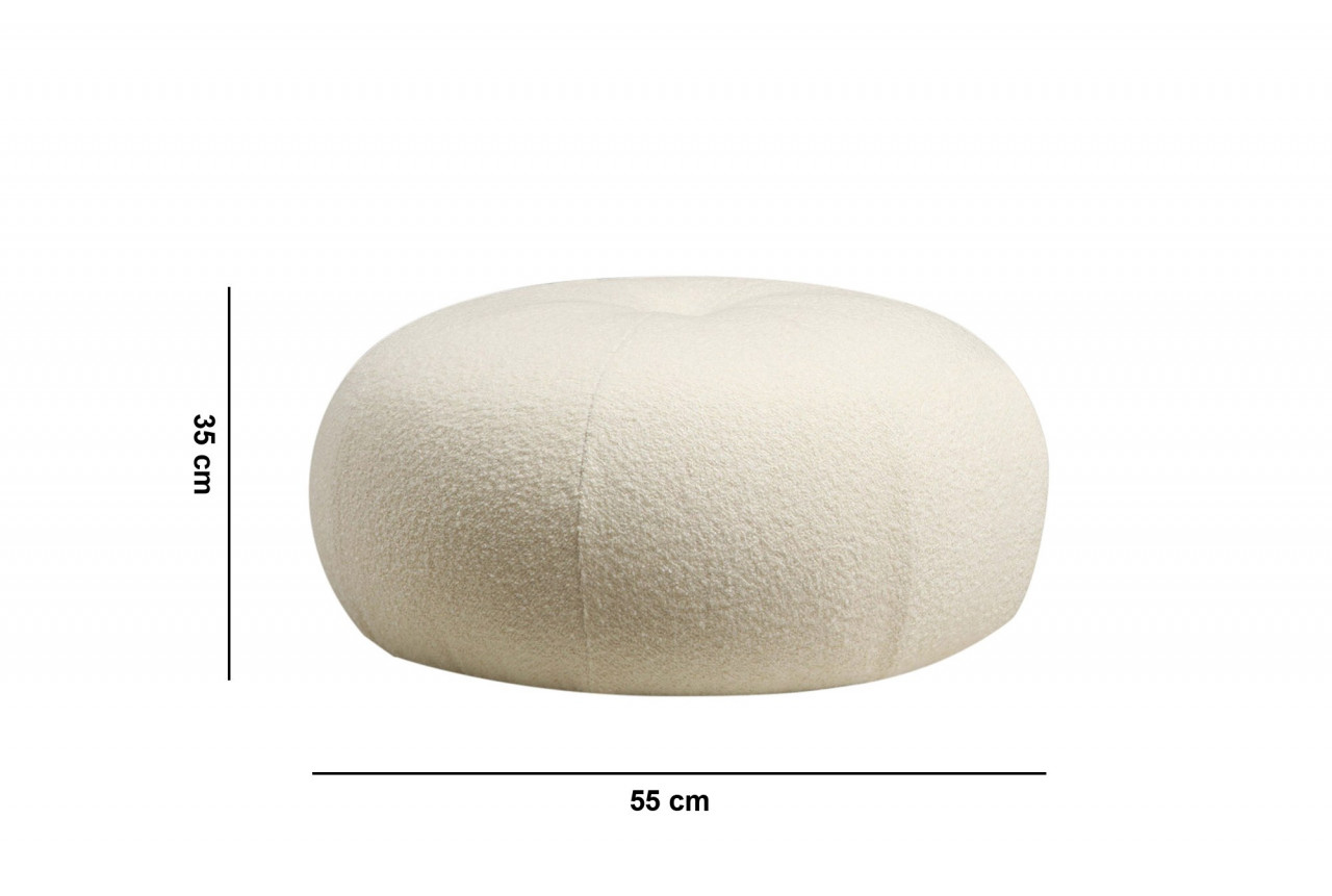 Poze Puf Tina - Bouclet White