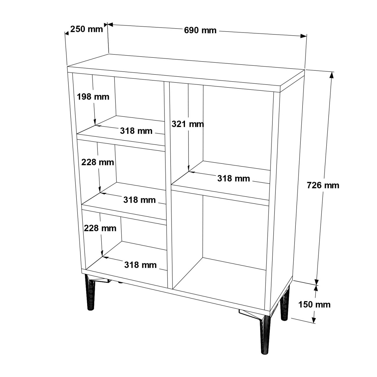Poze Raft de carti LD1-W
