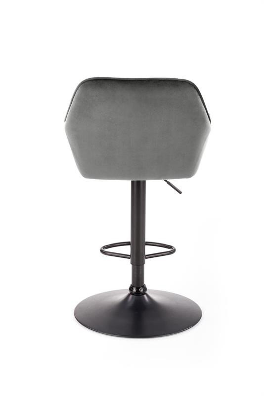 Poze Scaun de bar H-103 velvet gri – H114 cm