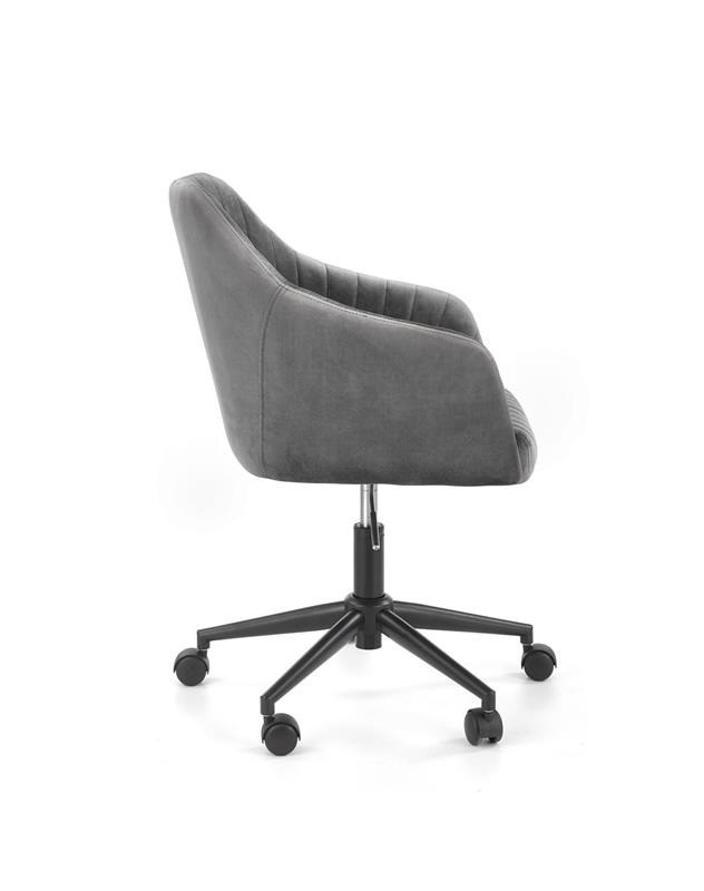 Poze Scaun de birou Fresco Velvet Gri – H89 cm
