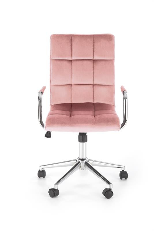 Poze Scaun de birou Gonzo 4 Velvet Roz – H105 cm