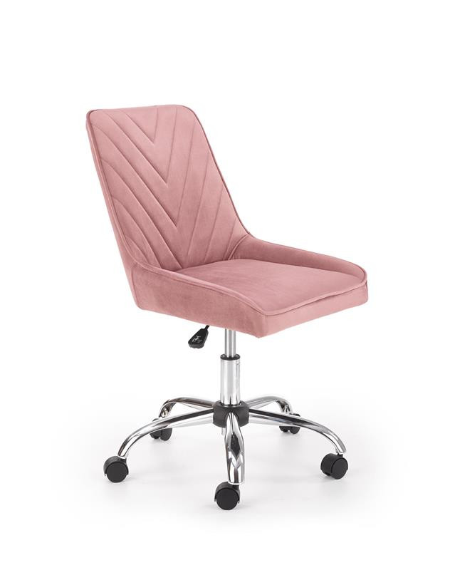 Poze Scaun de birou Rico Velvet roz – H91 cm