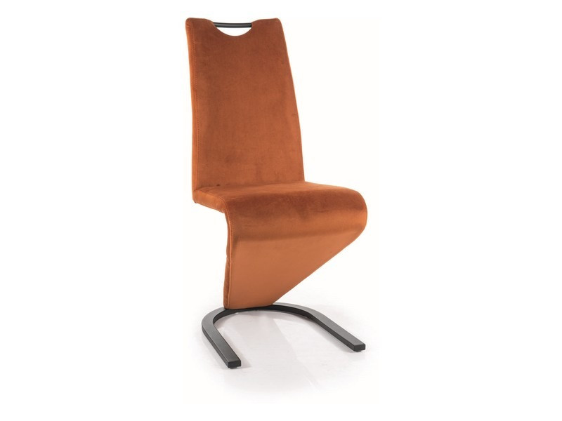Poze Scaun H-090 velvet cinnamon - H102 cm