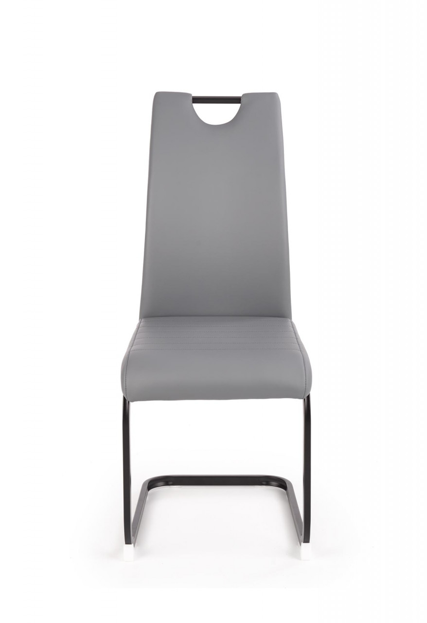 Poze Scaun K371 piele ecologica gri